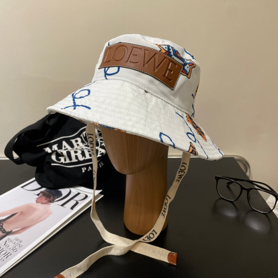 Loewe Paula's Ibiza Bucket Hat With Striking Print 291872