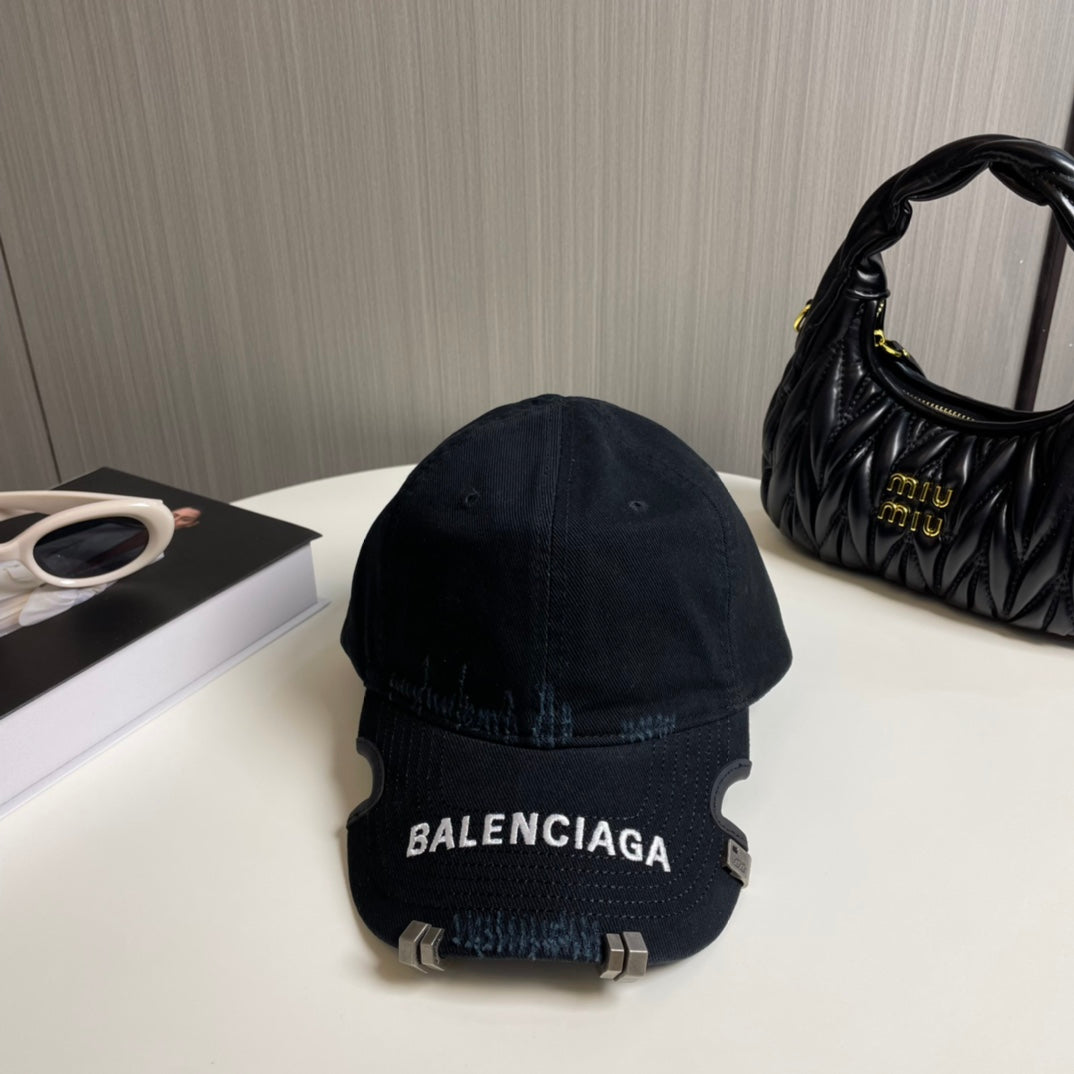 Balenciaga Baseball Cap Denim Cotton 269046