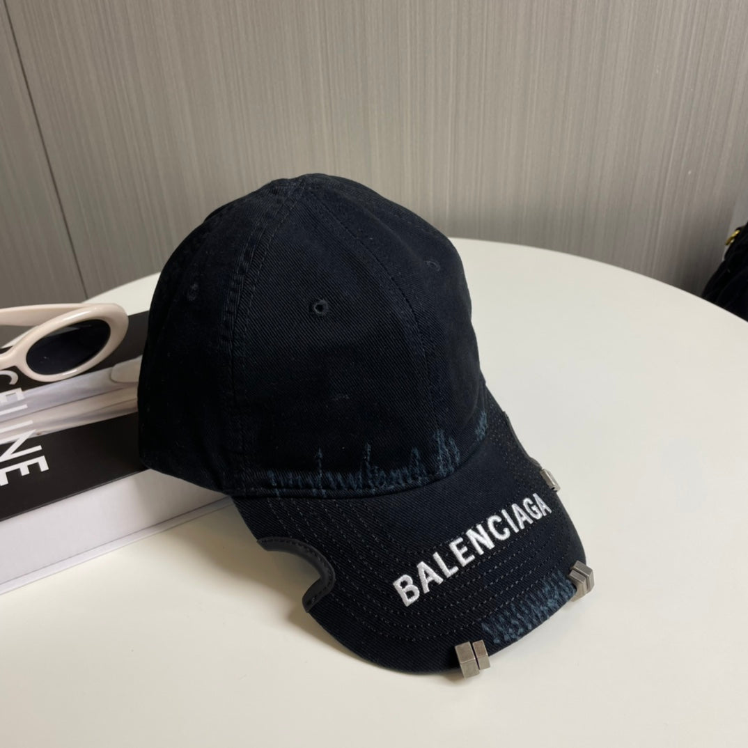Balenciaga Baseball Cap Denim Cotton 269046