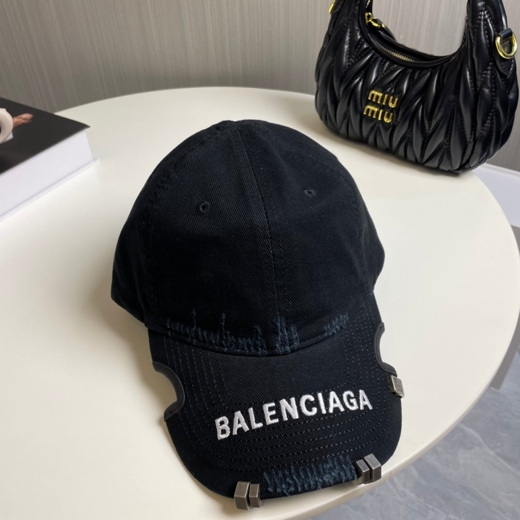 Balenciaga Baseball Cap Denim Cotton 269046