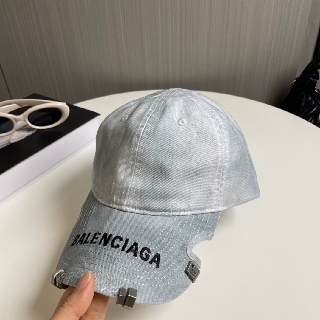 Balenciaga Baseball Cap Denim Cotton 269046