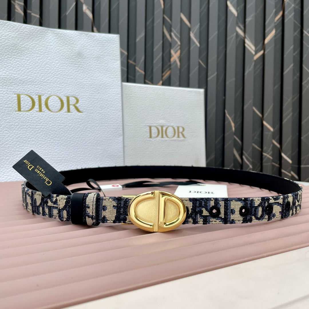 Dior 2026 Montaigne Reversible Belt 2.0cm Smooth Cowhide Leather