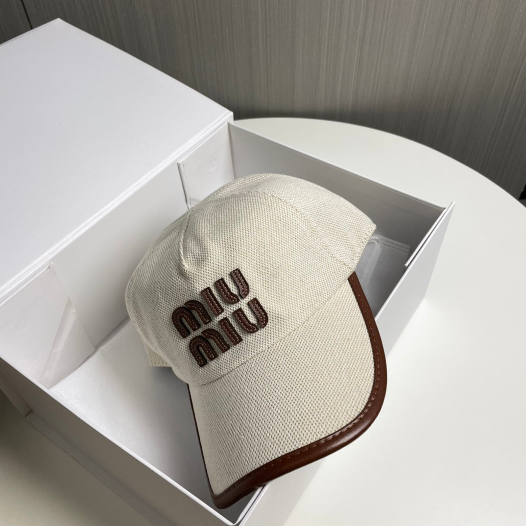 Miumiu Baseball Cap Cotton 250078