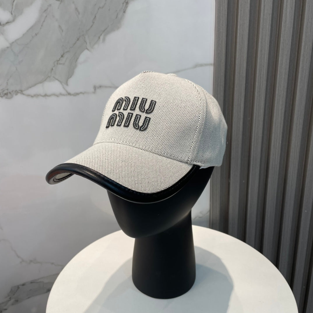 Miumiu Baseball Cap Cotton 250078