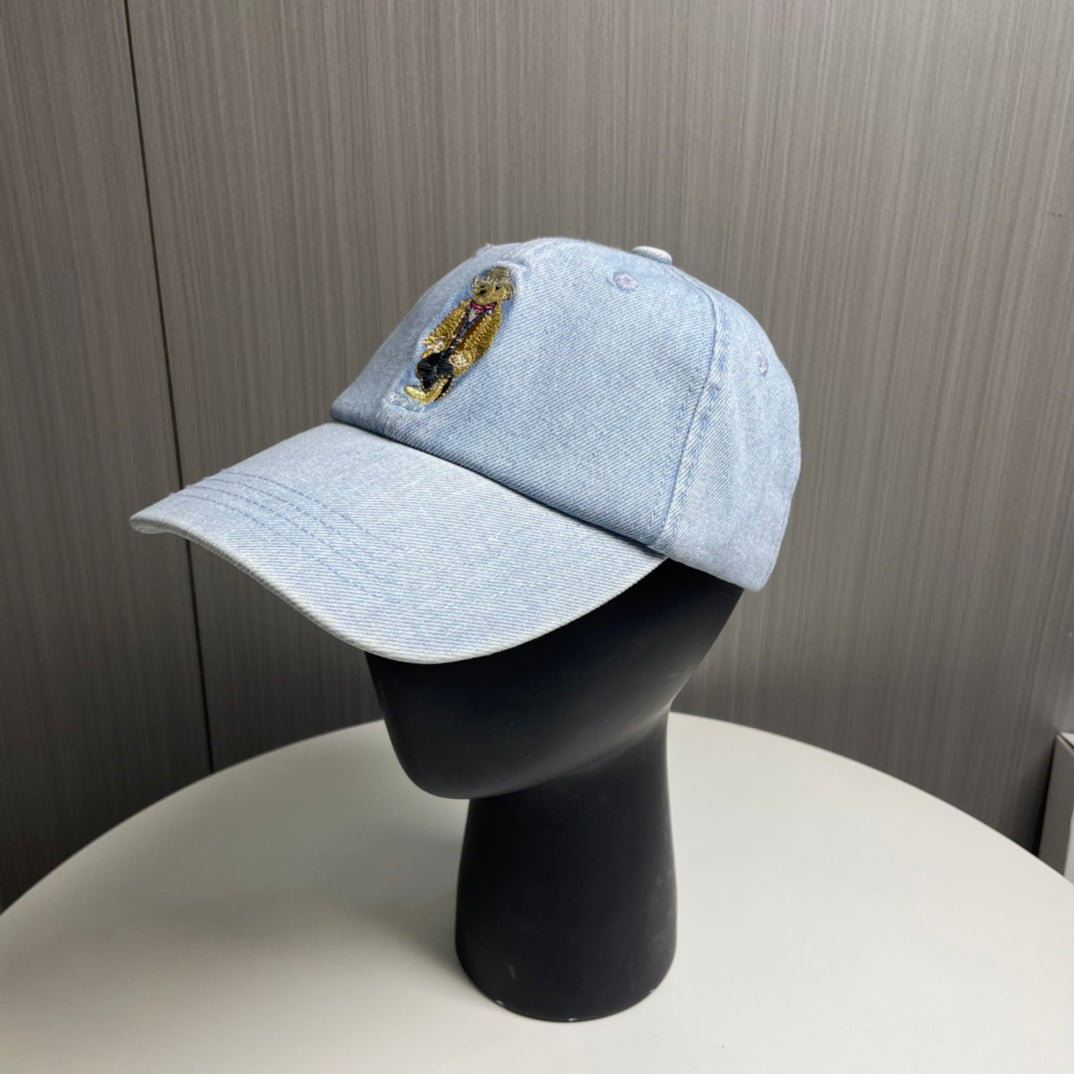 Ralph Lauren Denim Bear Baseball Cap 240657