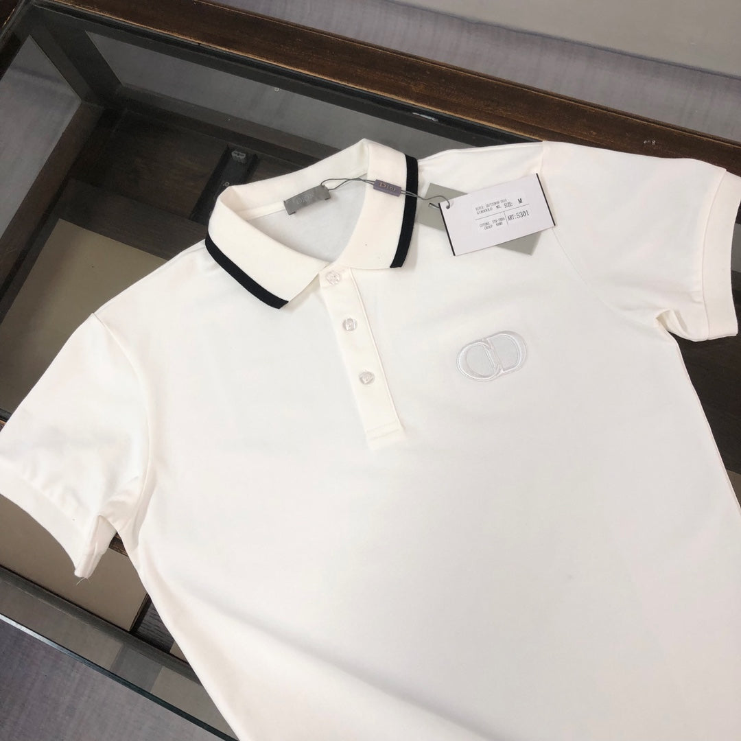 CD 26A Men Short-Sleeve Collared Polo Shirt Cotton 290803