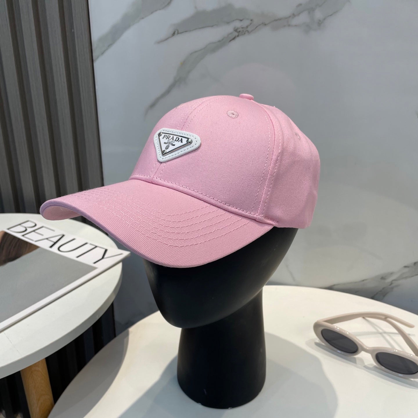 Prada Baseball Cap With White Logo 229264