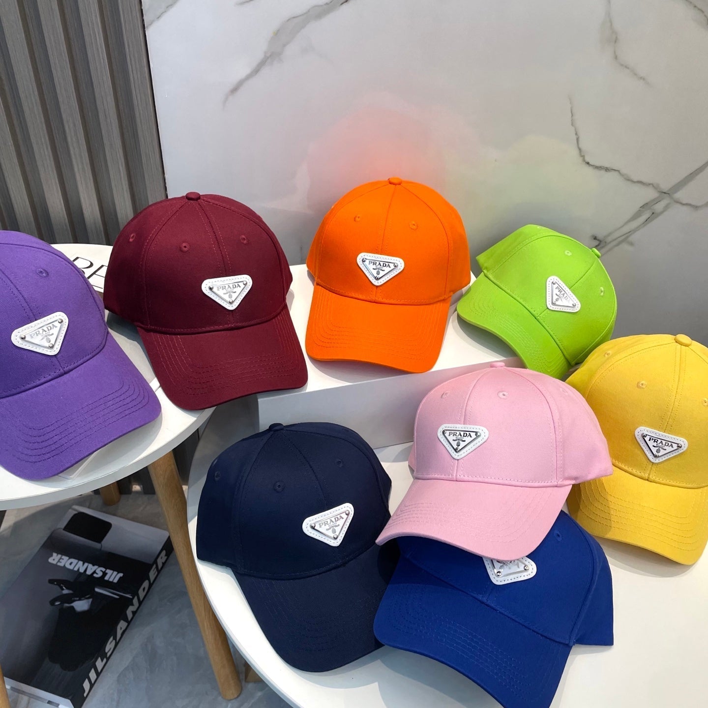 Prada Baseball Cap With White Logo 229264