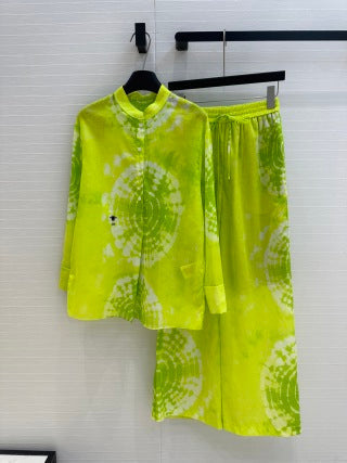 CD 25 Dopamine Dye Pattern Set Green Cotton