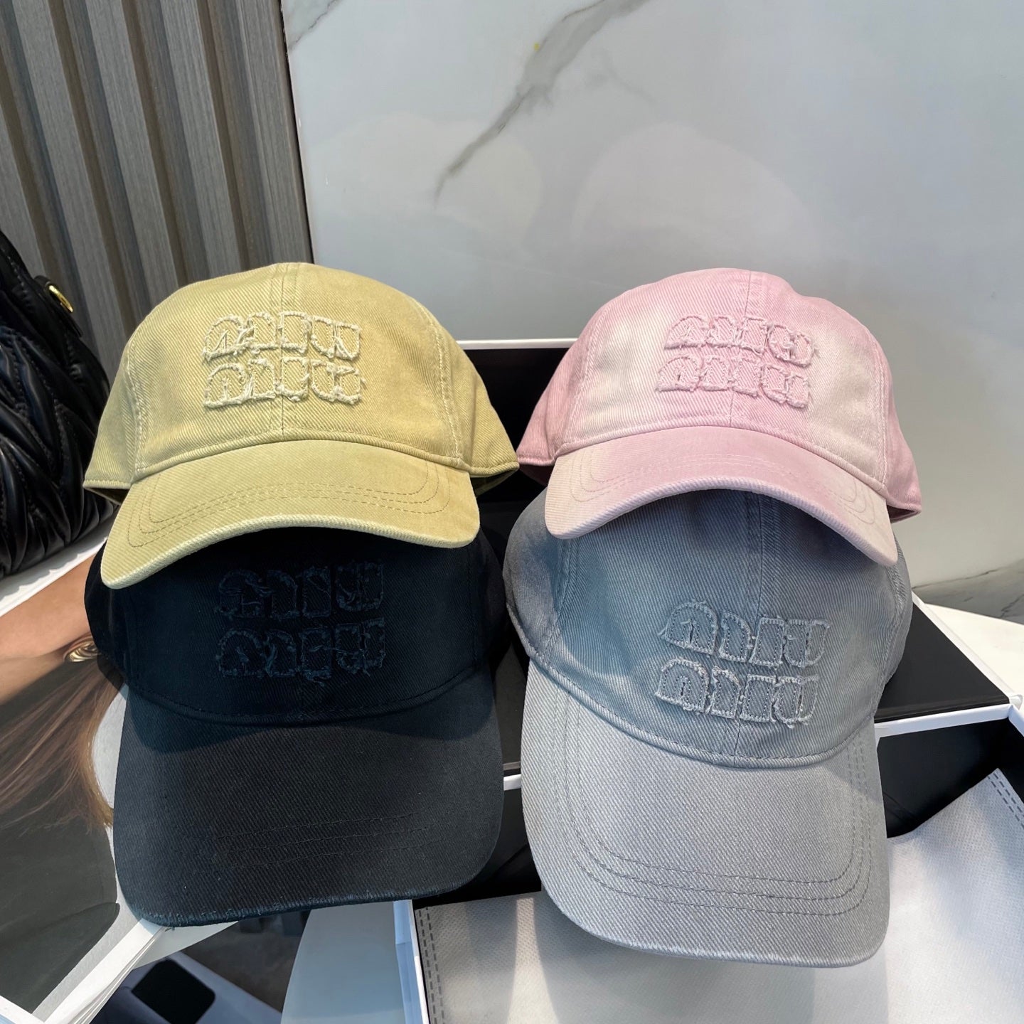 Miu Miu Dopamine-colored Baseball Cap 229221