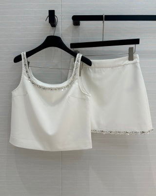 Gucci Vest Set White Cotton
