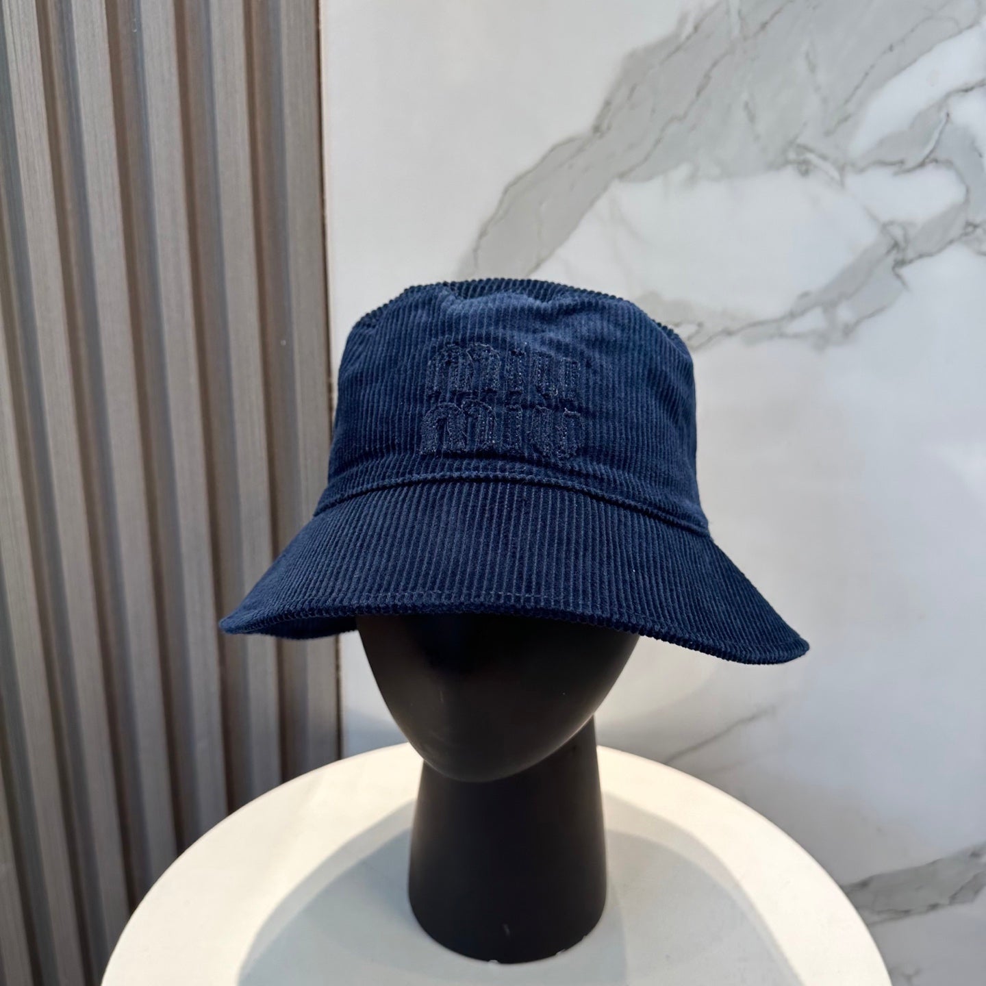 Miumiu Logo Corduroy Bucket Hat 211730