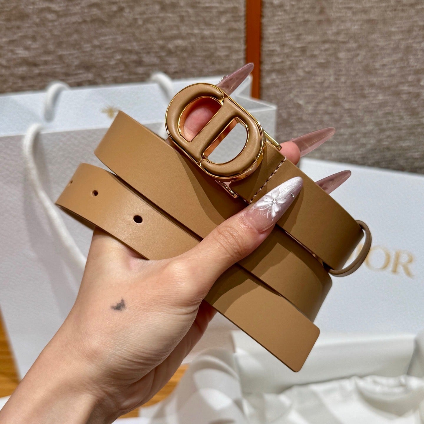 Dior 2026Reversible Saddle Belt 2.5cm Smooth Calfskin