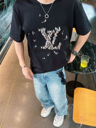 LV 26A Short-Sleeve T-Shirt Multicolor Cotton 406019
