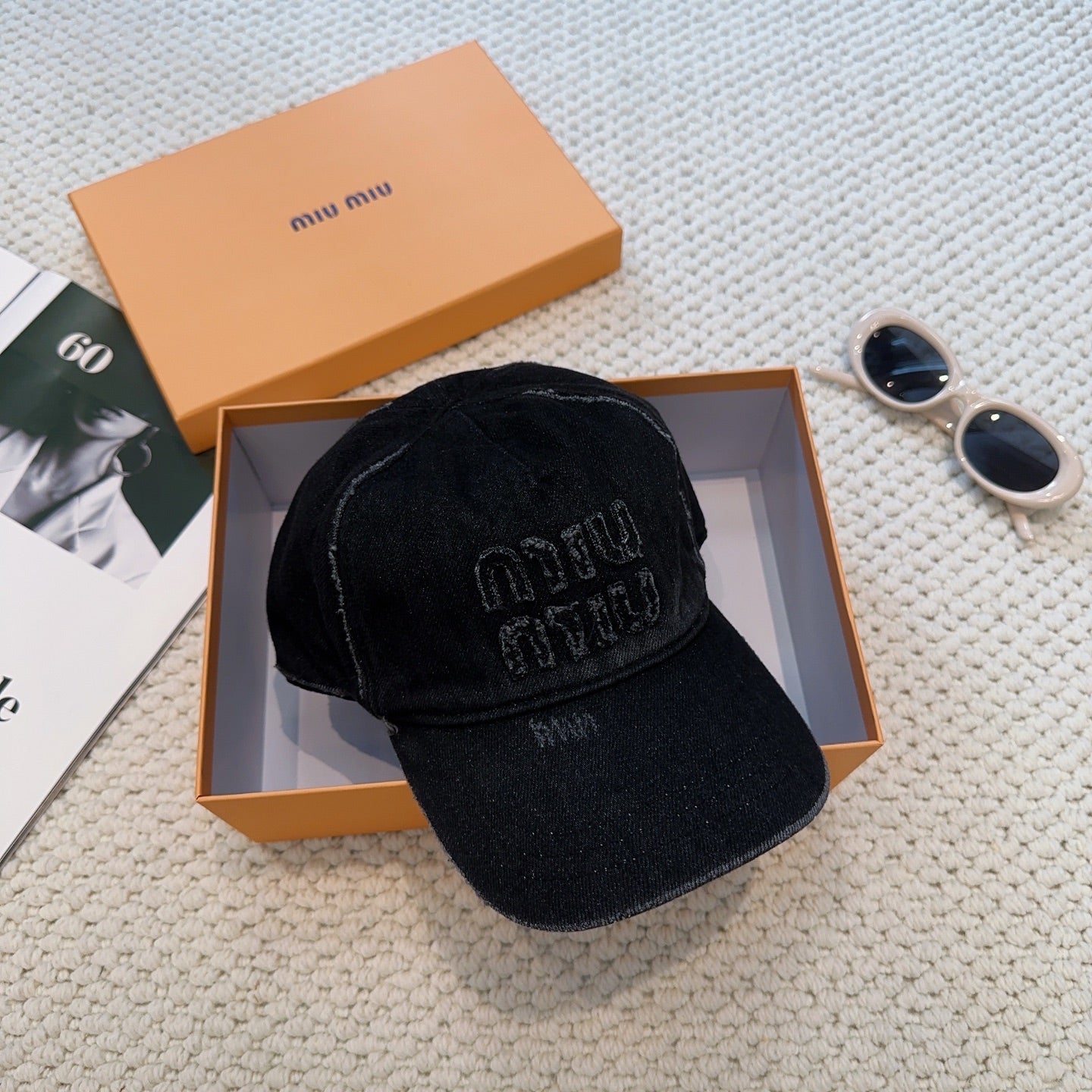 Miumiu Denim Baseball Cap 297667