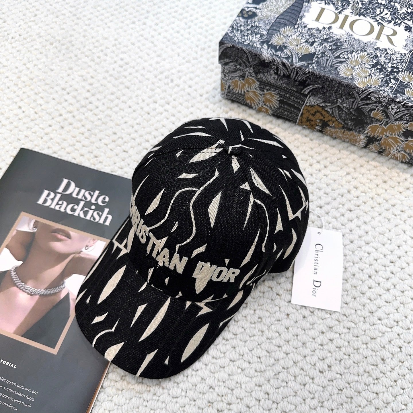 Dior Monogram Baseball Cap Signature Paris Logo Hat New With Tag 268975