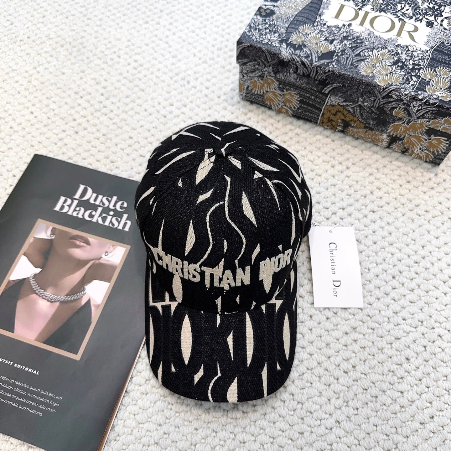 Dior Monogram Baseball Cap Signature Paris Logo Hat New With Tag 268975