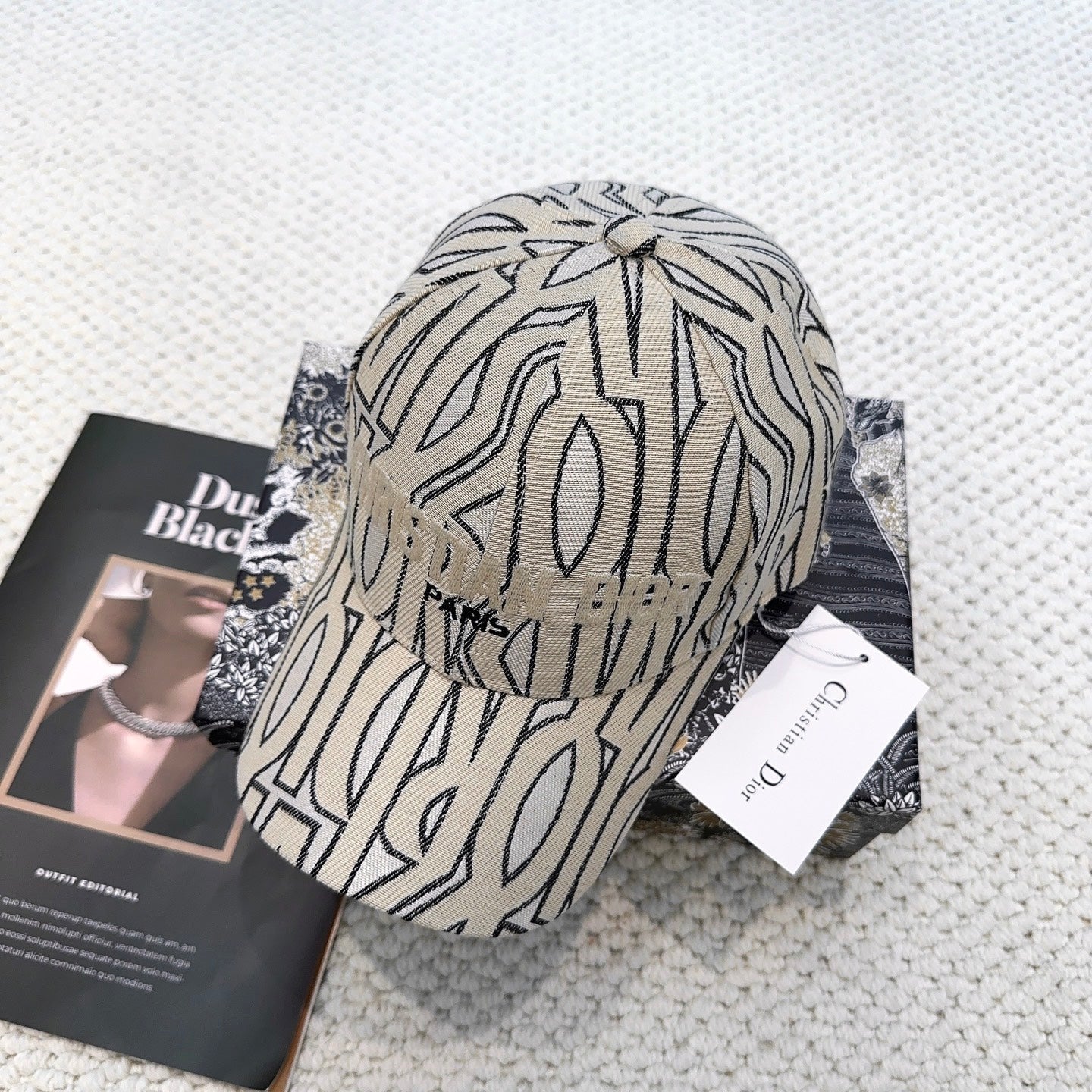Dior Monogram Baseball Cap Signature Paris Logo Hat New With Tag 268975