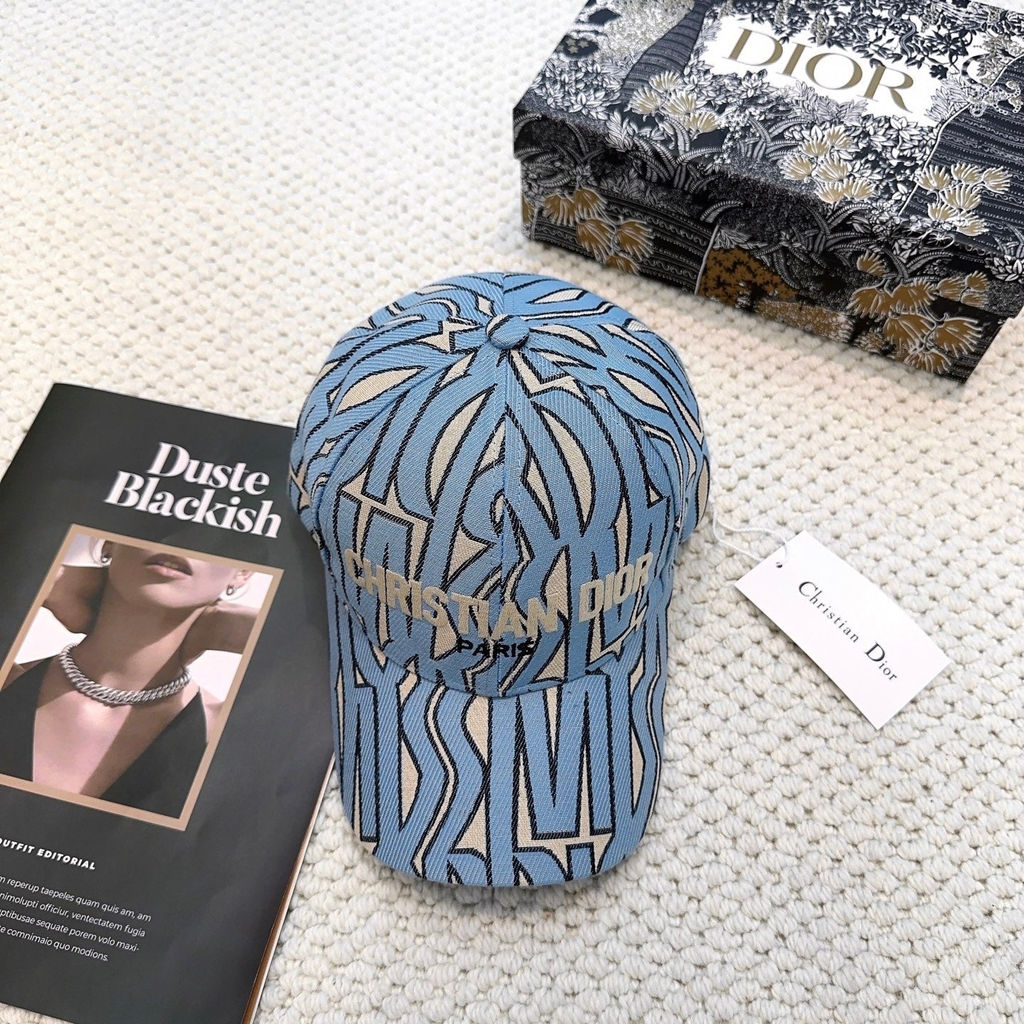 Dior Monogram Baseball Cap Signature Paris Logo Hat New With Tag 268975