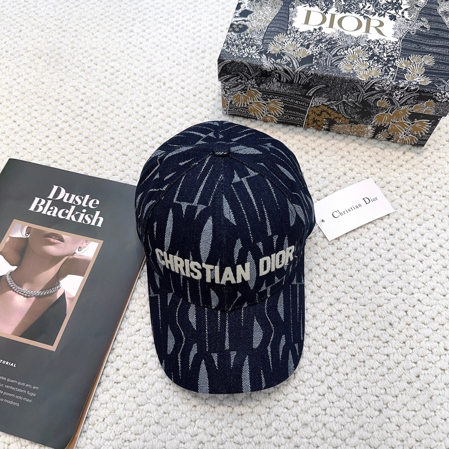 Dior Monogram Baseball Cap Signature Paris Logo Hat New With Tag 268975