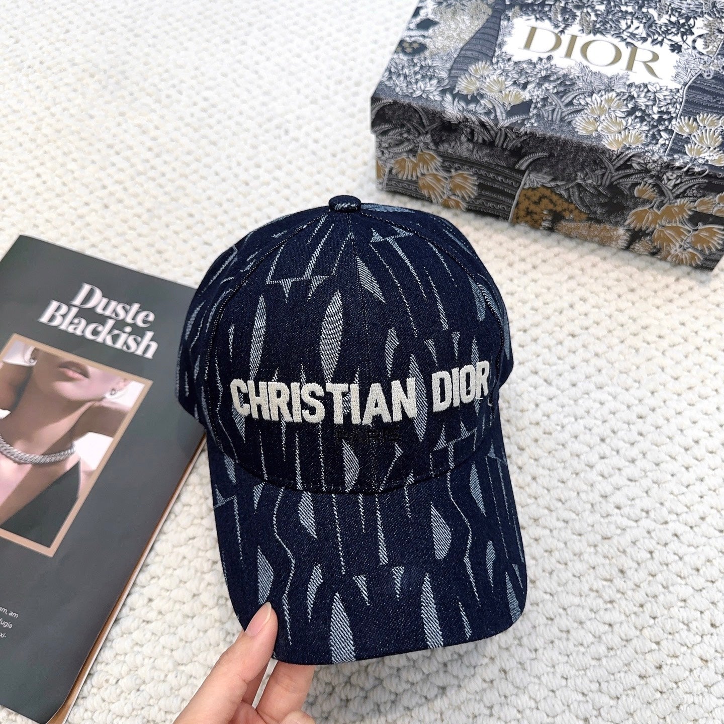 Dior Monogram Baseball Cap Signature Paris Logo Hat New With Tag 268975