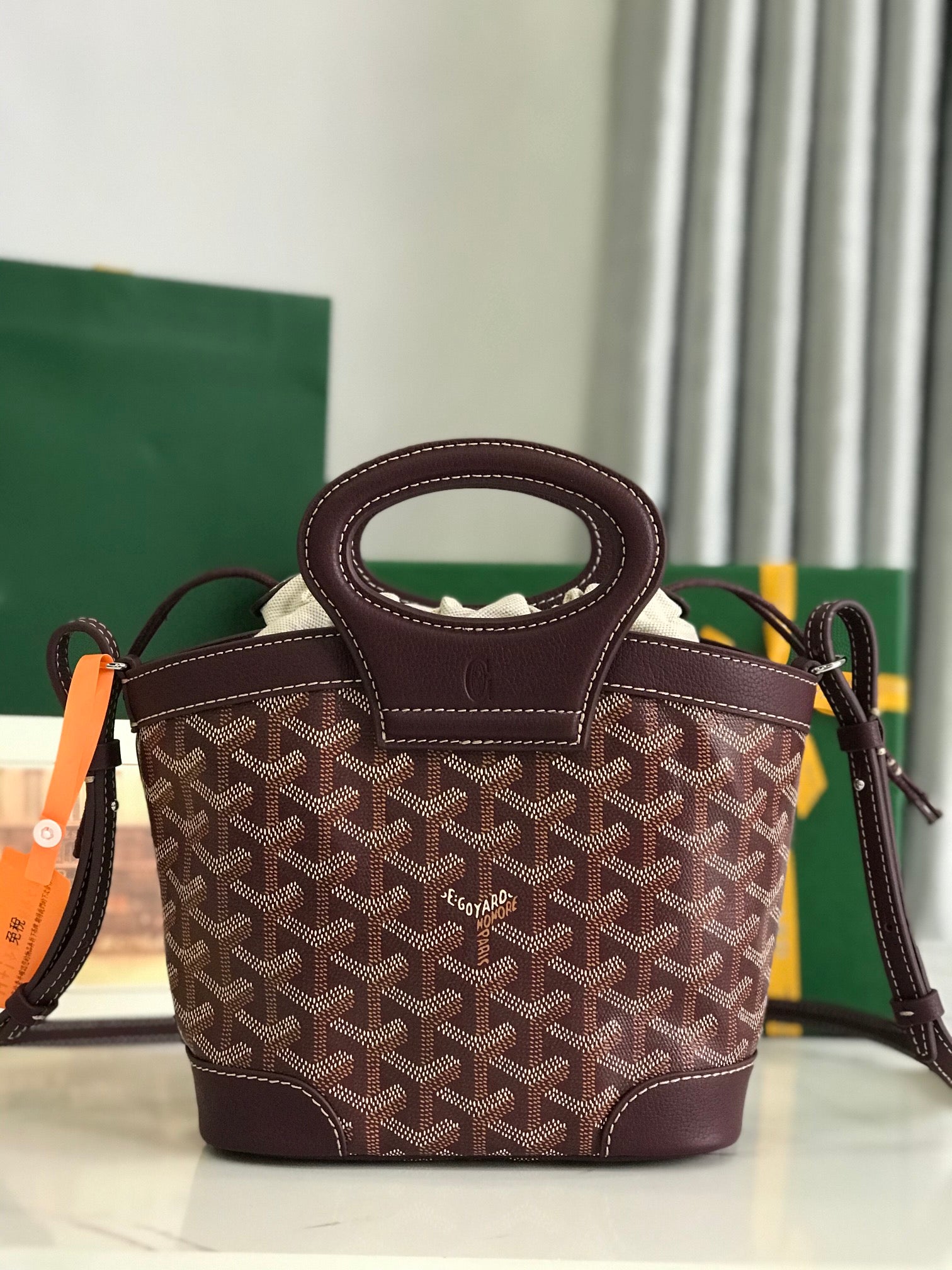 Goyard 2026 Beluga Bag 23cm Canvas Cowhide
