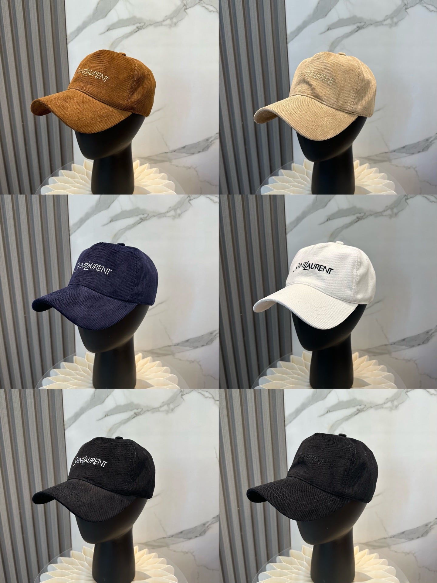 YSL Baseball Cap with Embroidered Letters 295318