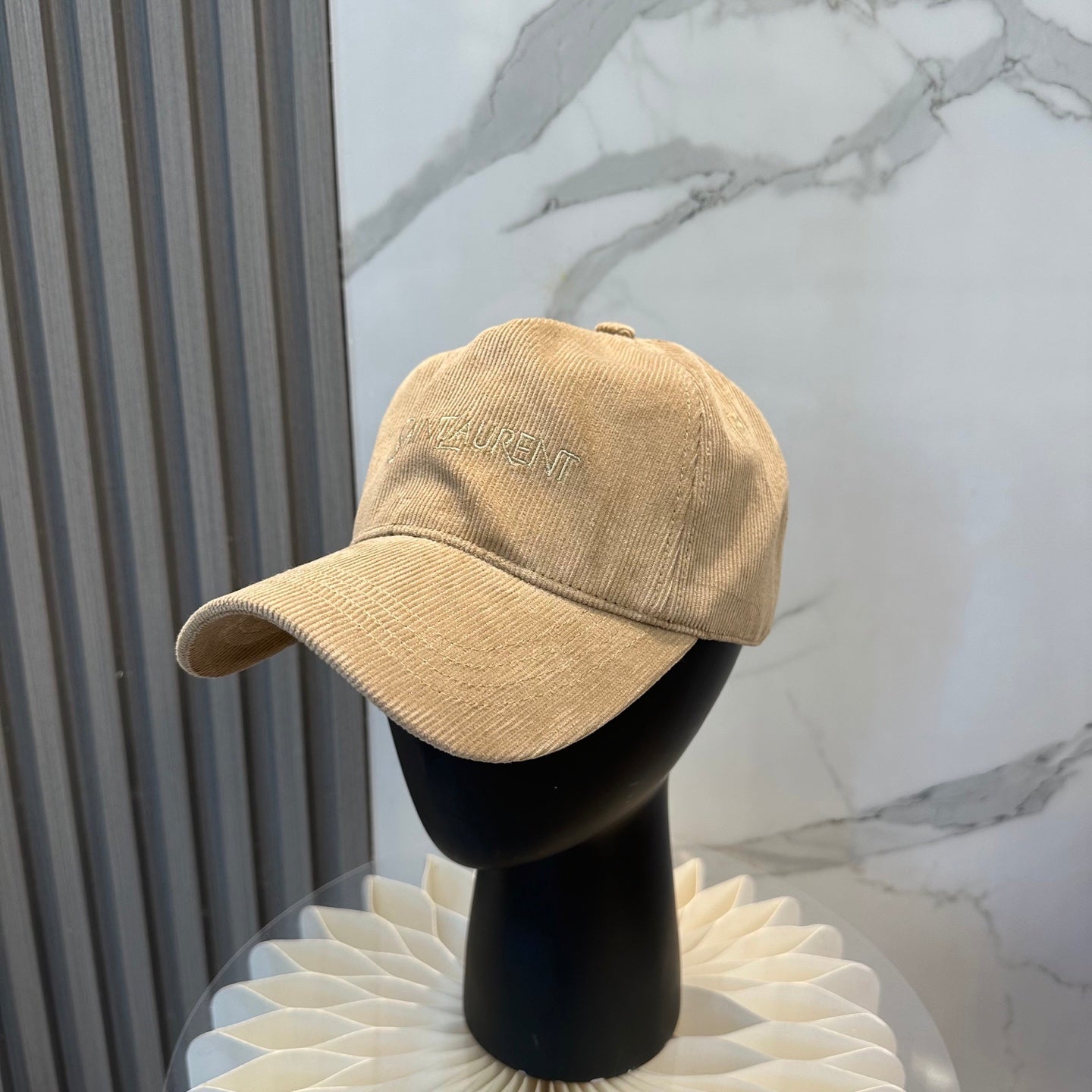 YSL Baseball Cap with Embroidered Letters 295318