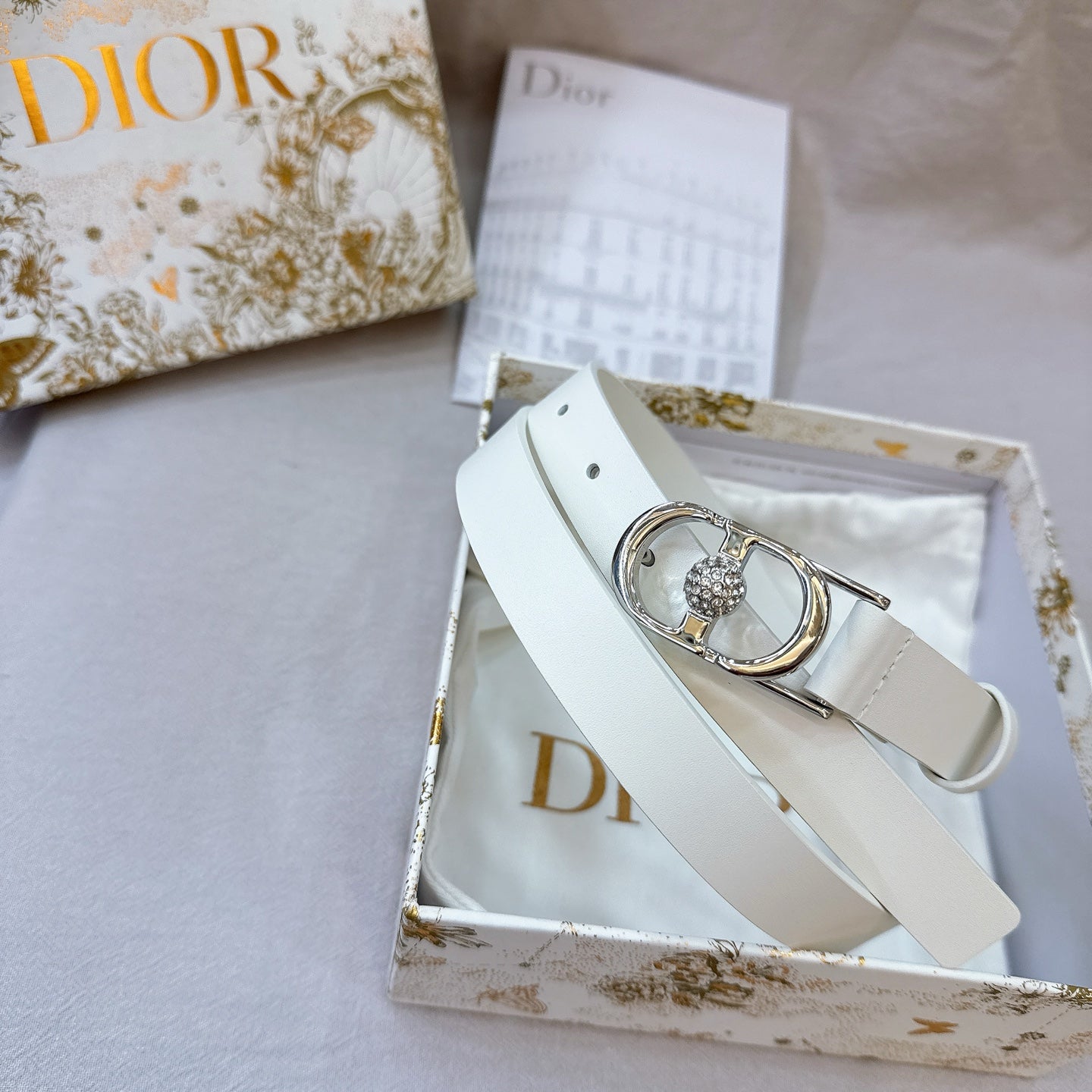 Dior Montaigne Belt 20mm Grained Calfskin 195304