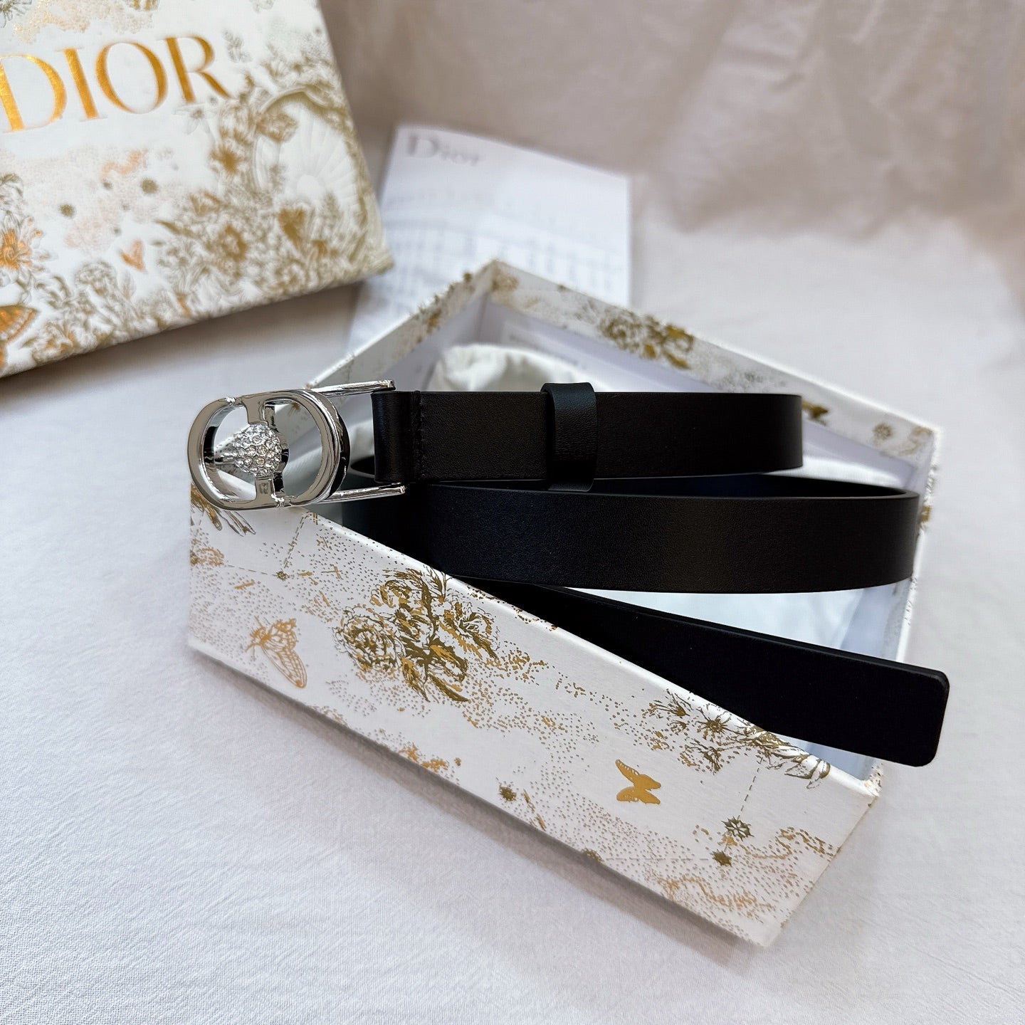 Dior Montaigne Belt 20mm Grained Calfskin 195304