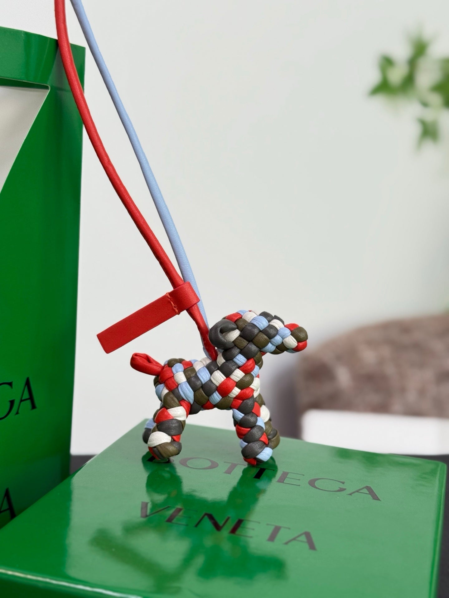 Bottega Veneta Dog Charm Lambskin