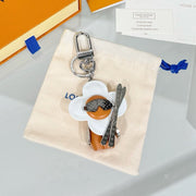 LV Vivienne On The Slopes Charm Camel White Leather