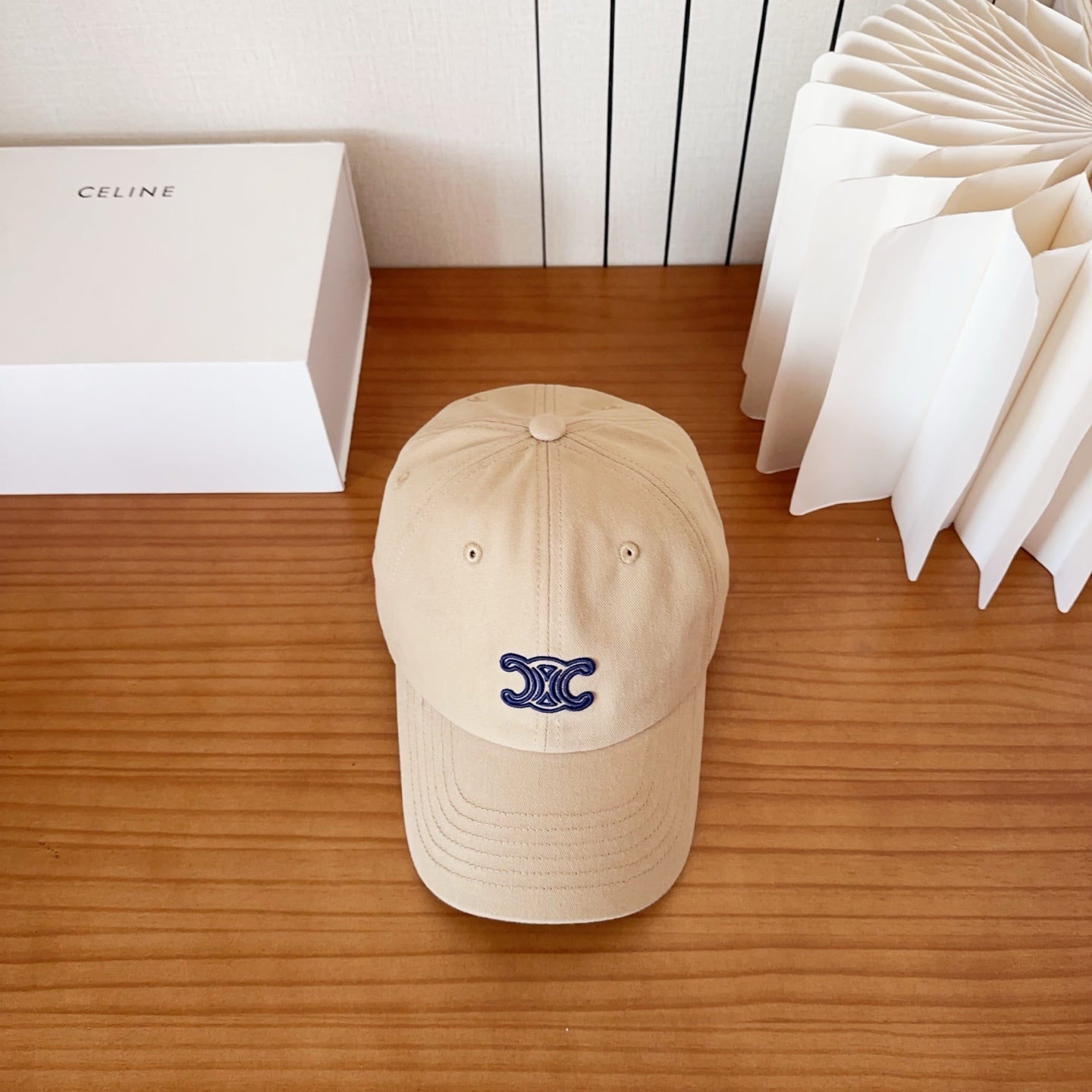 Celine Triomphe Baseball Cap Cotton 236302