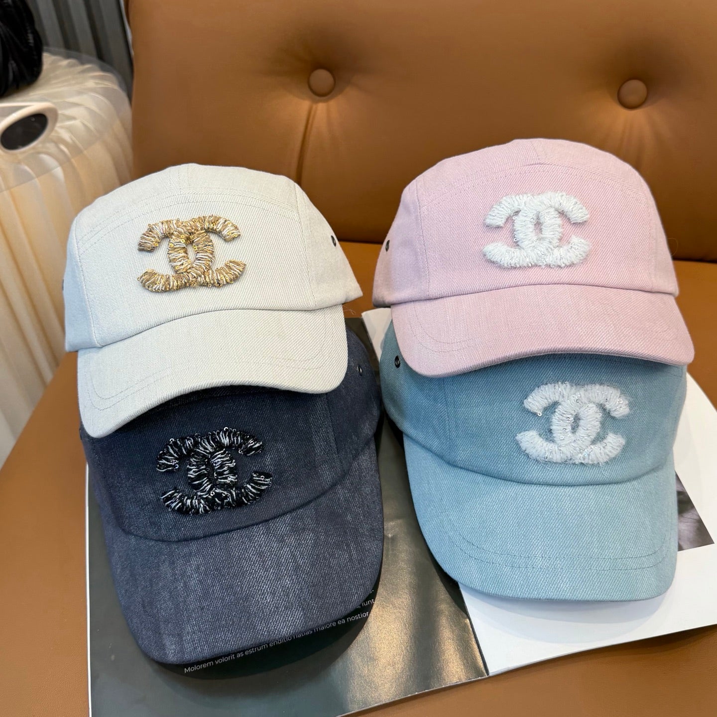 Chanel 3D Embroidered Logo Baseball Cap 229146