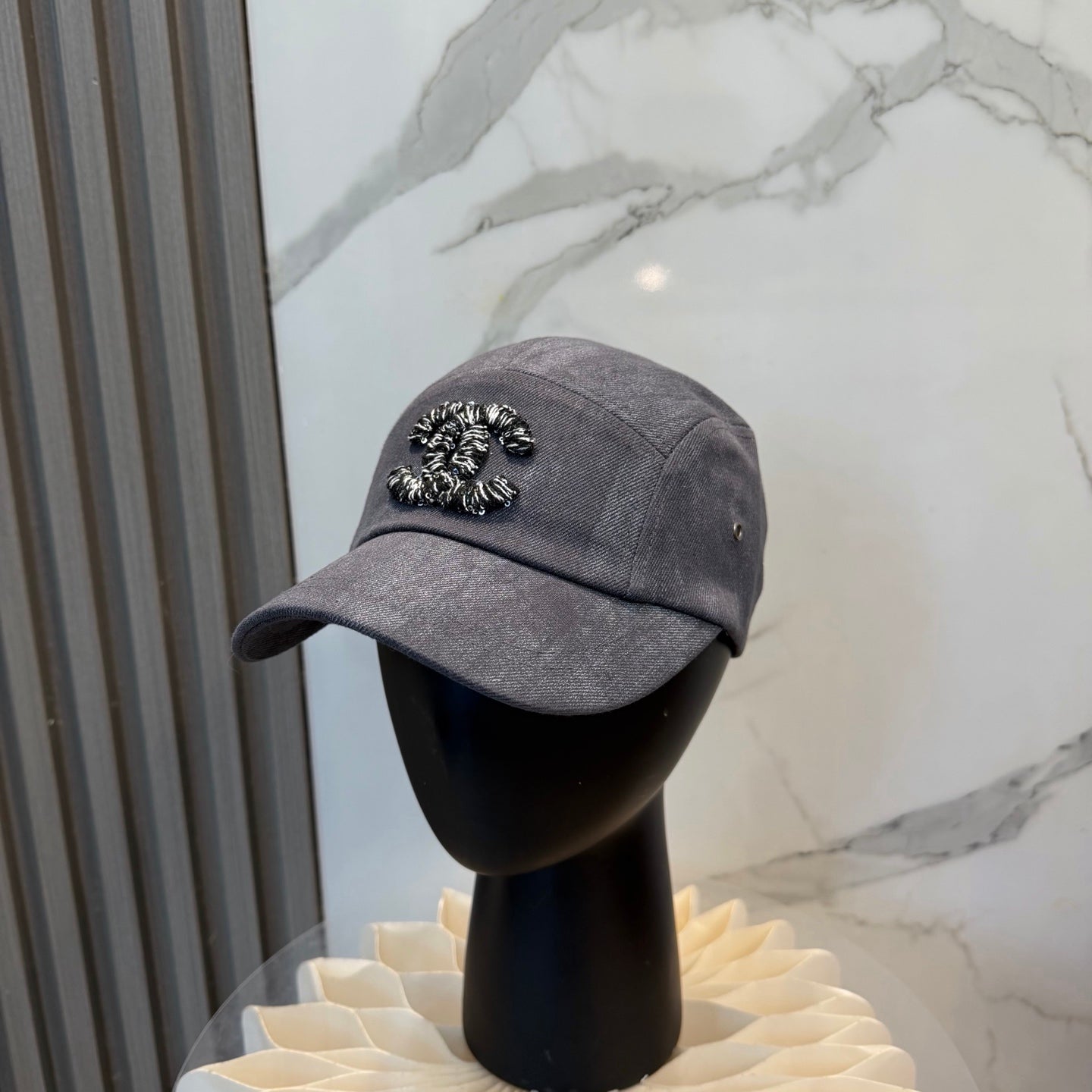 Chanel 3D Embroidered Logo Baseball Cap 229146