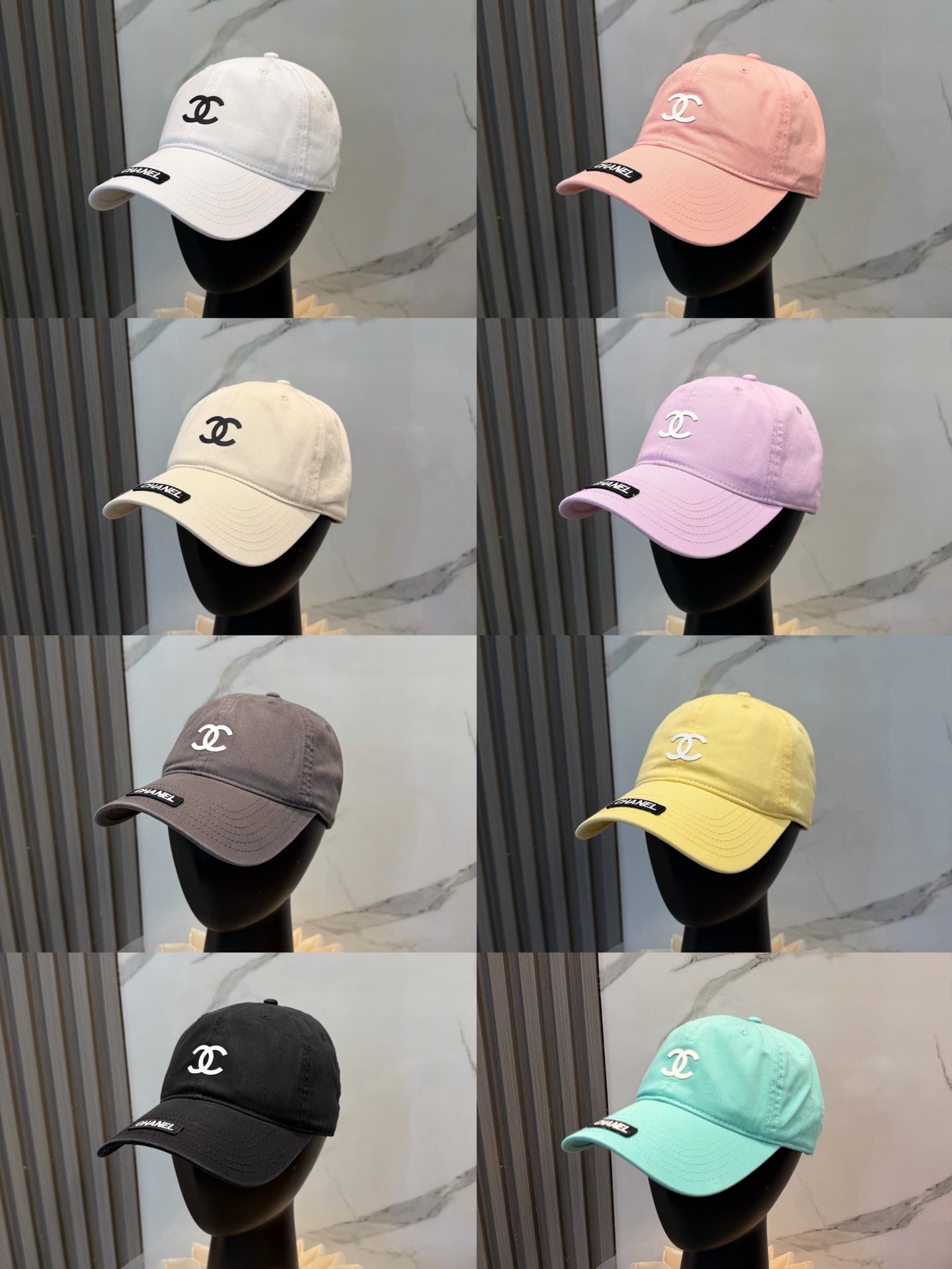 Chanel Logo Baseball Cap Cotton 323818