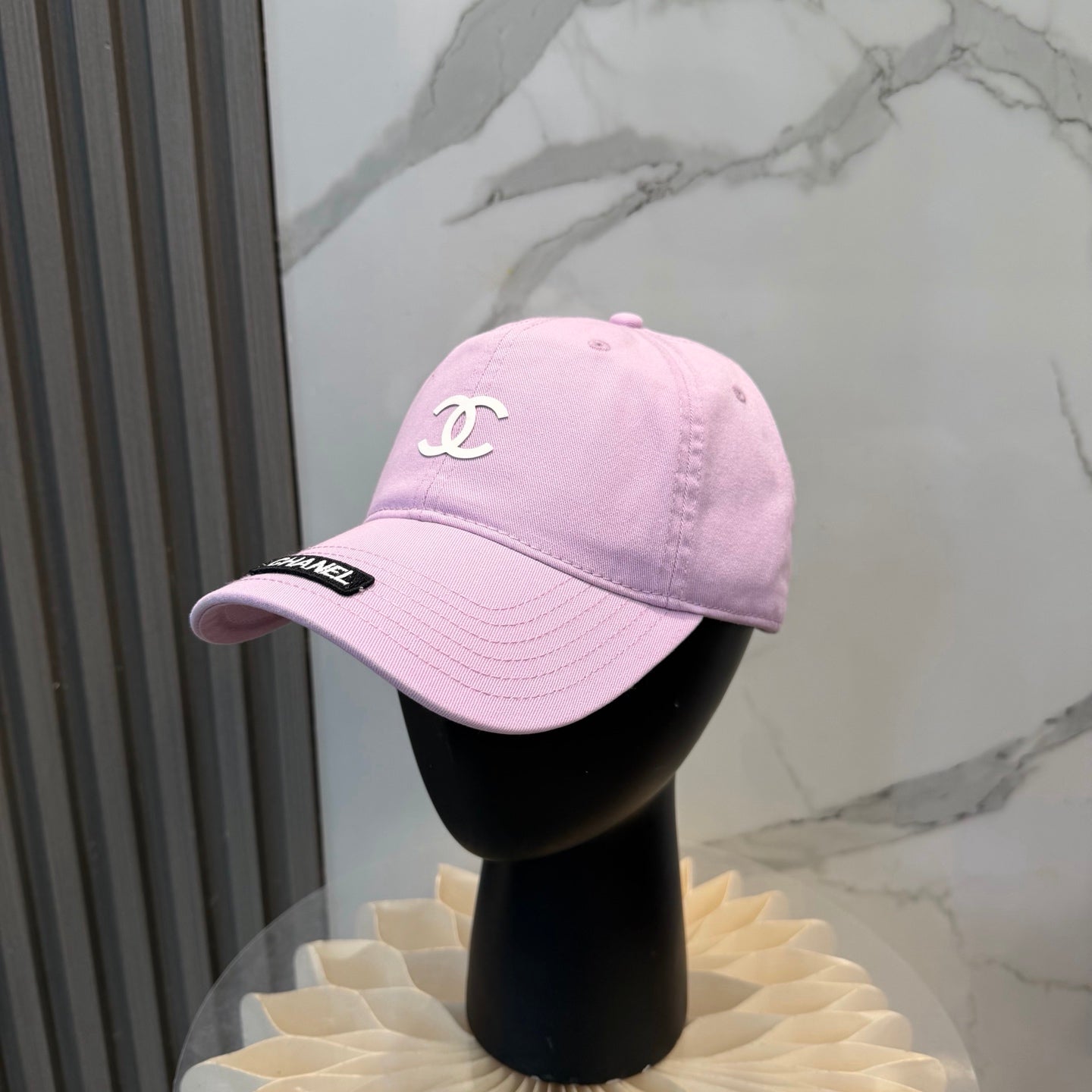 Chanel Logo Baseball Cap Cotton 323818