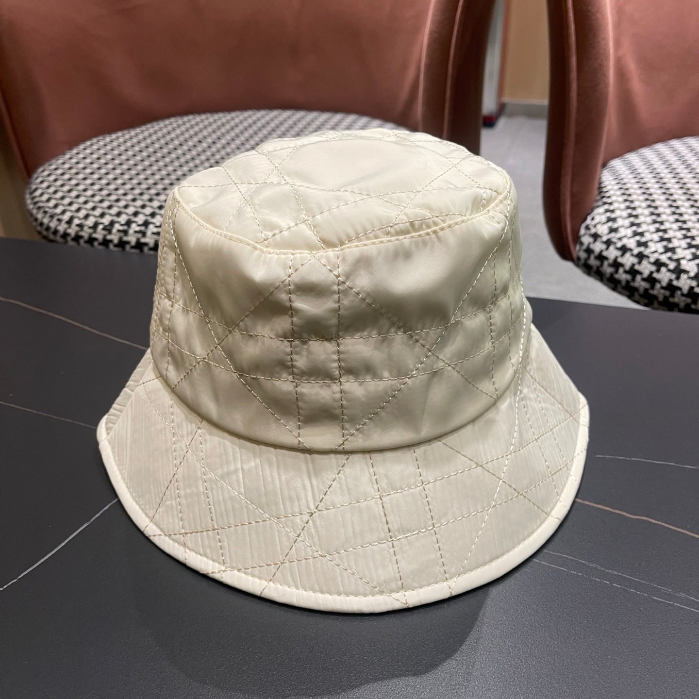Dior Quilted Bucket Hat 221105