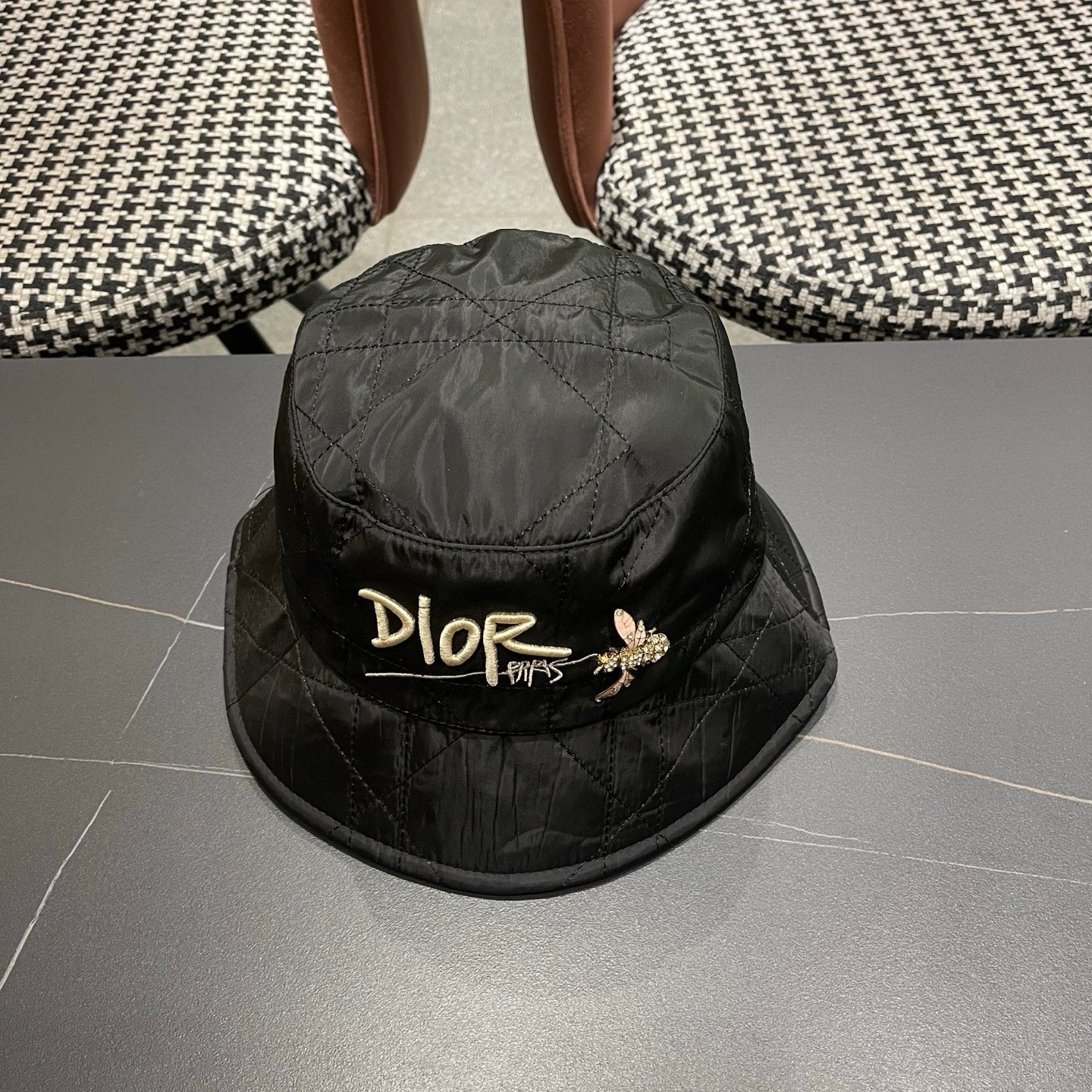 Dior Quilted Bucket Hat 221105