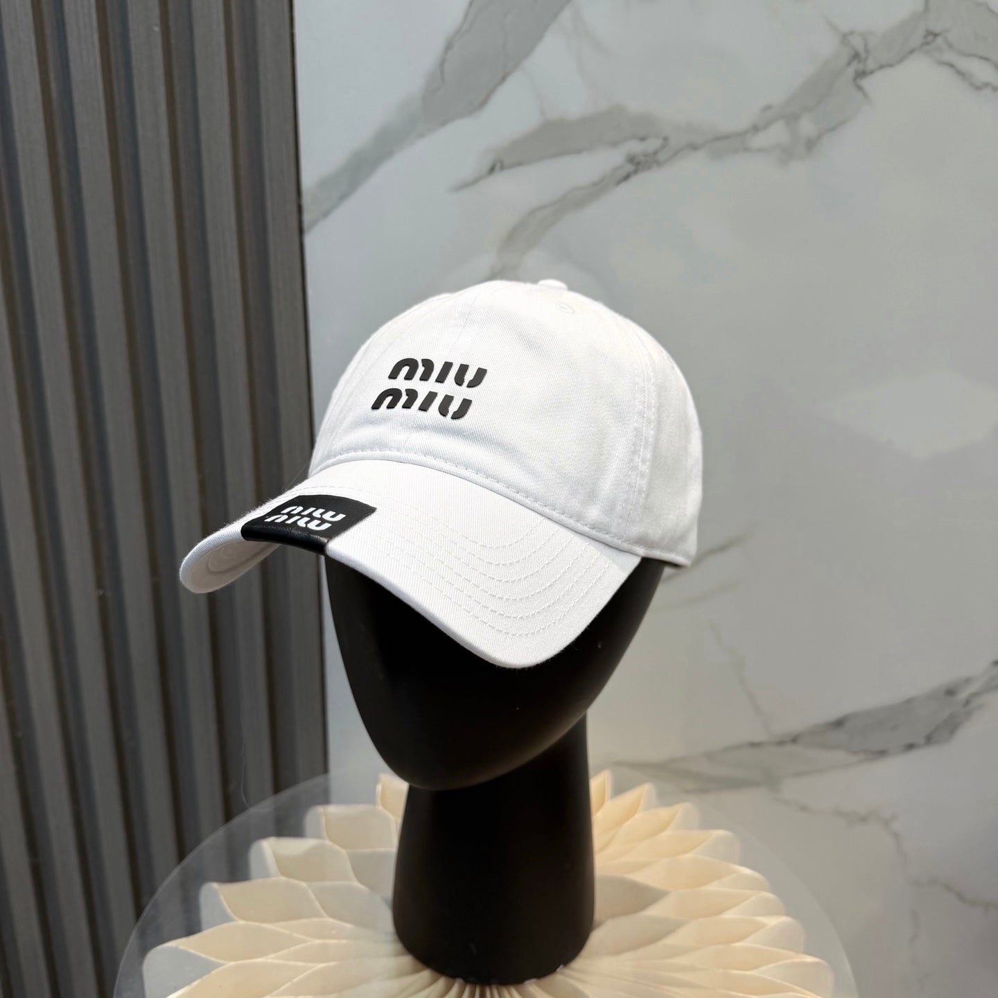 Miumiu Baseball Cap Cotton 262130