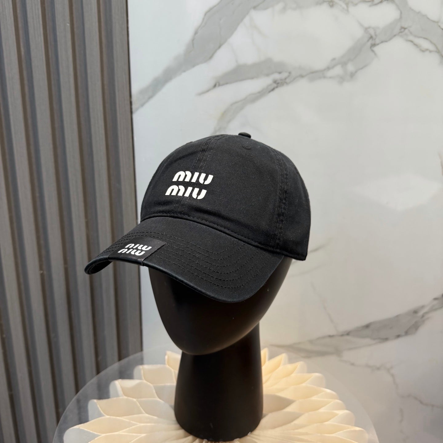 Miumiu Baseball Cap Cotton 262130