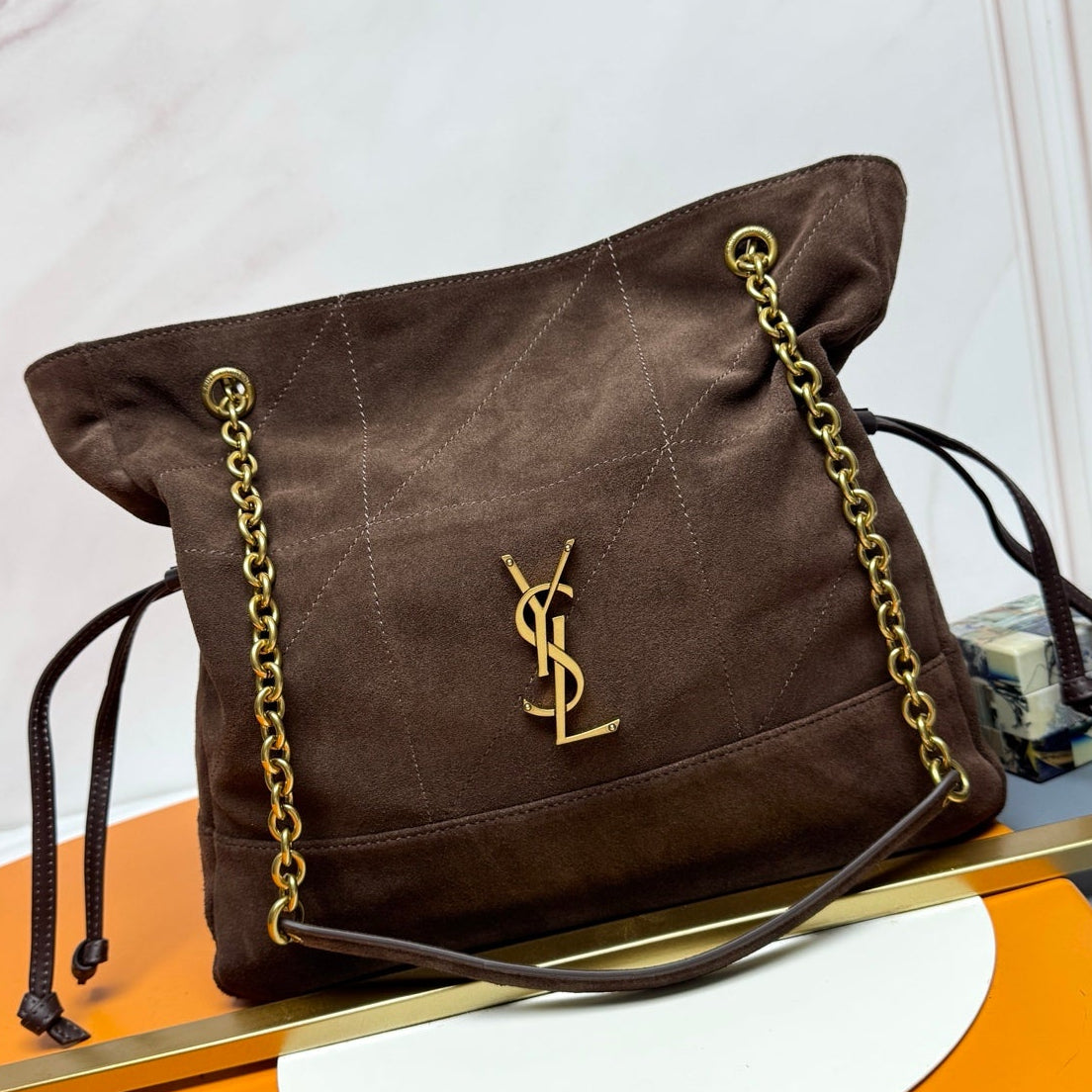 YSL 2026 Jamie Shopping Bag 29cm Suede And Calfskin