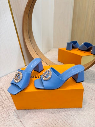 LV 26ss Heel Slippers 65 Goatskin