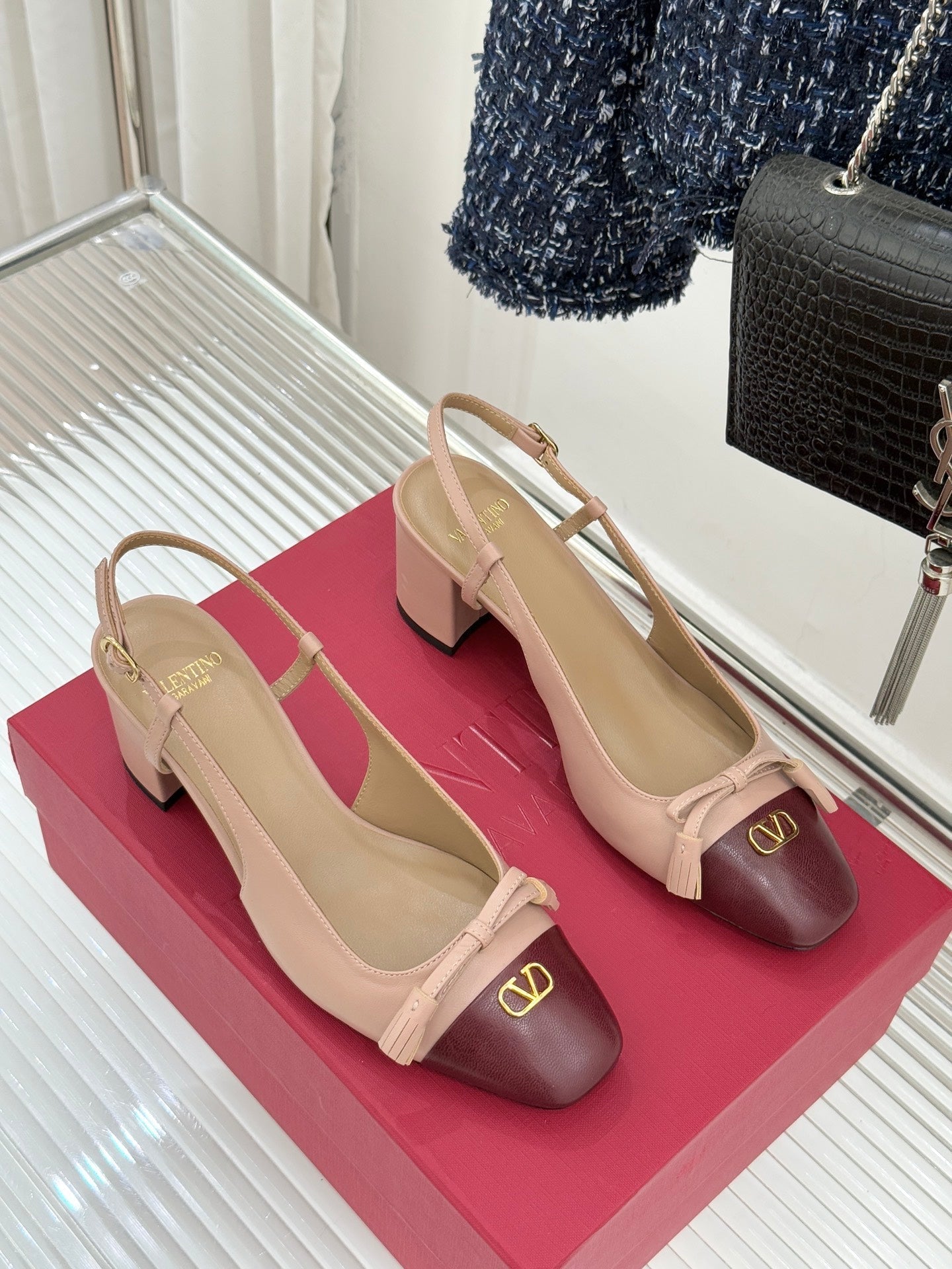 VT 26s Slingback 65 Sheepskin Gold Buckle 702242