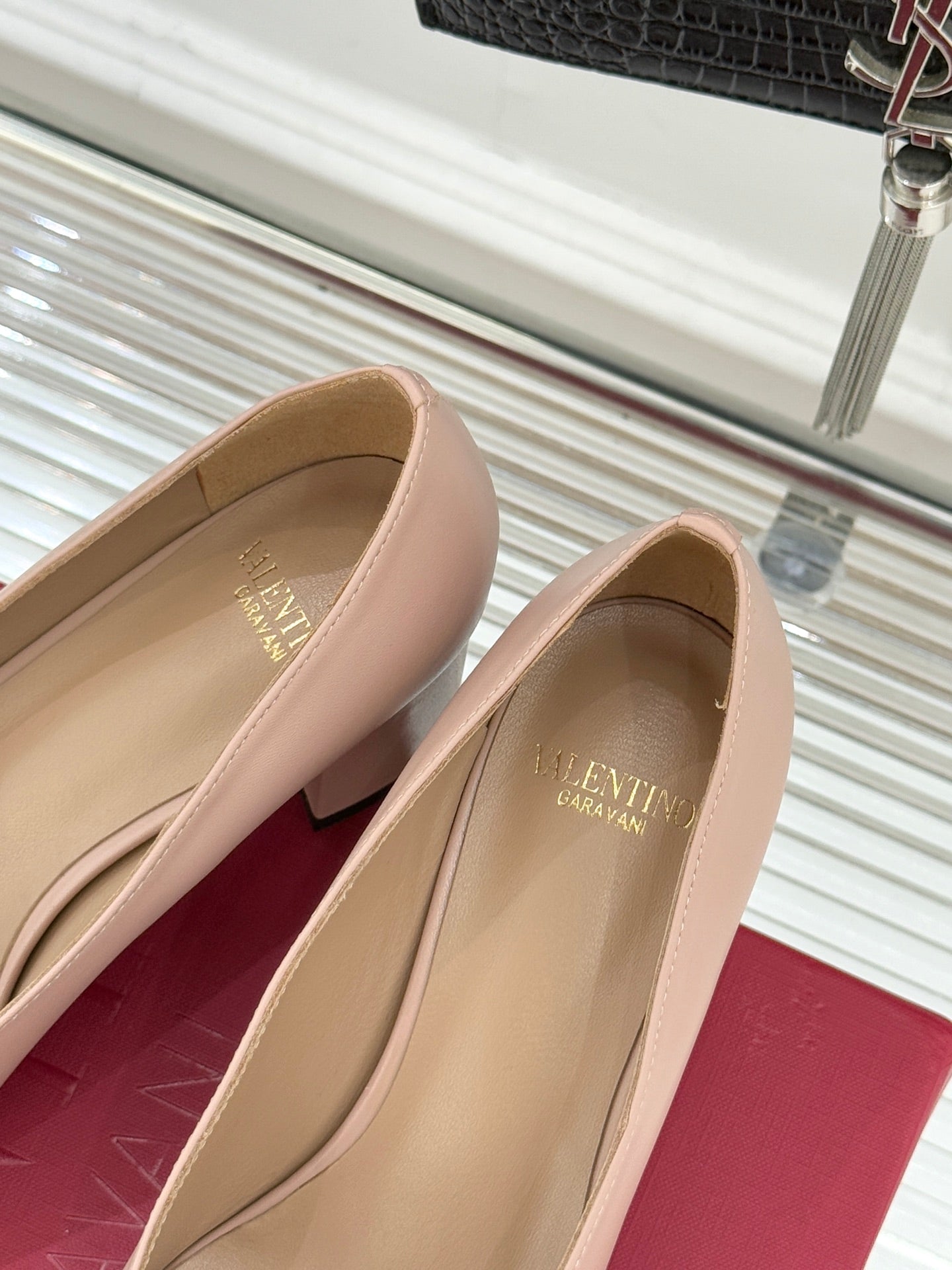 VT 26s High Heel Pump 65 Sheepskin Gold Buckle 702248