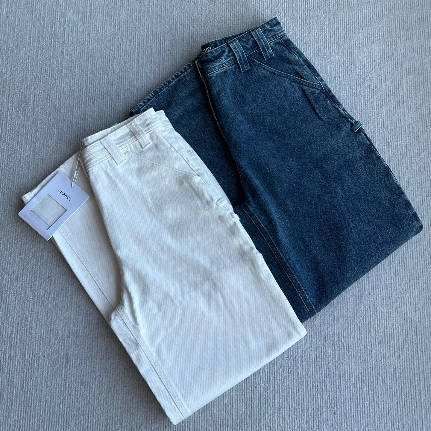 Chanel 2026 Jean Blue and White Cotton 360032