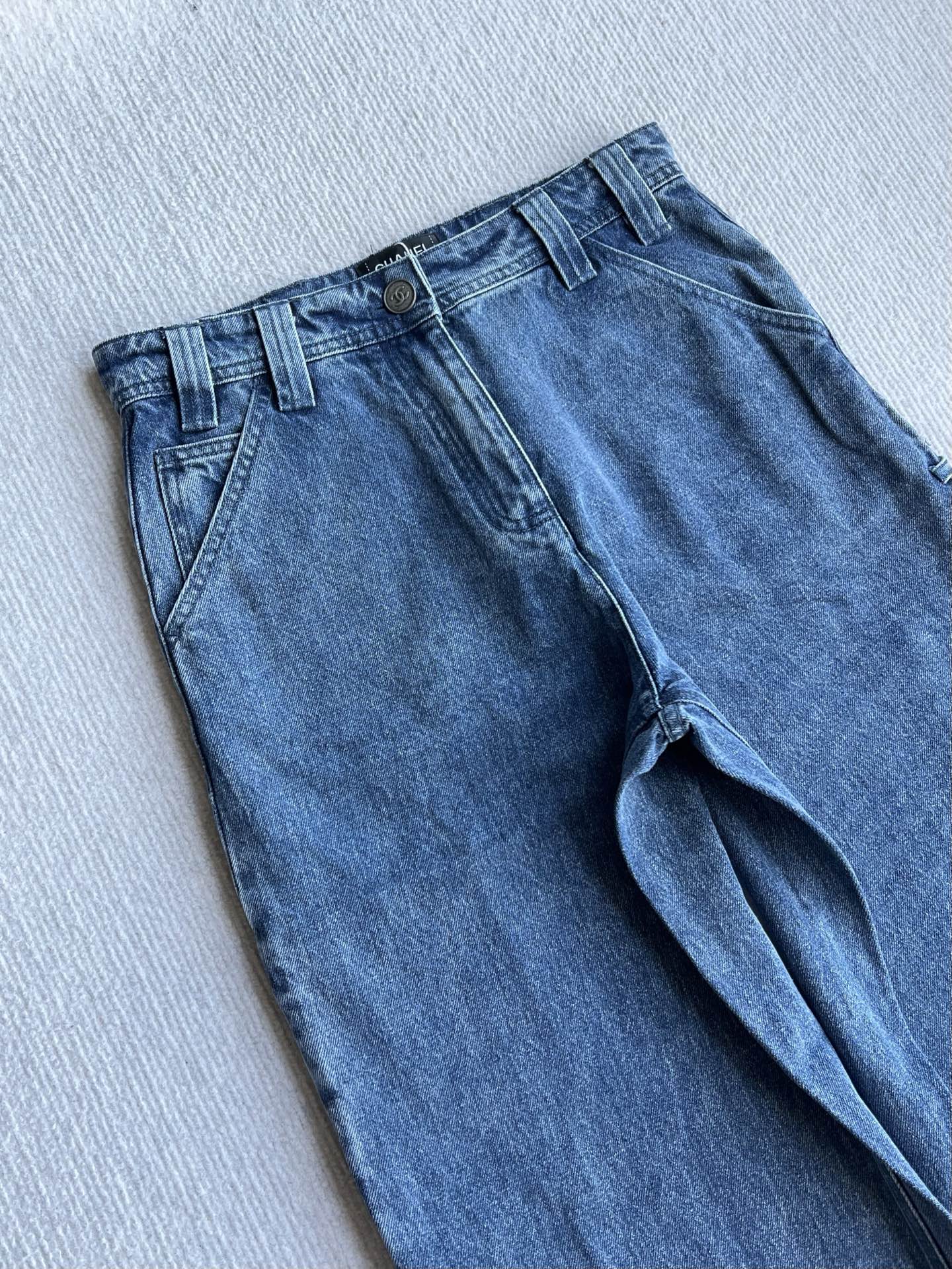 Chanel 2026 Jean Blue and White Cotton 360032