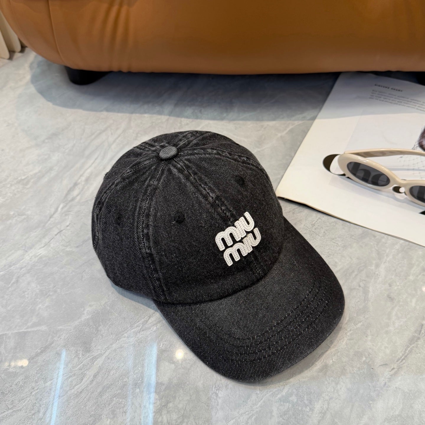 Miumiu Denim Baseball Cap 250019