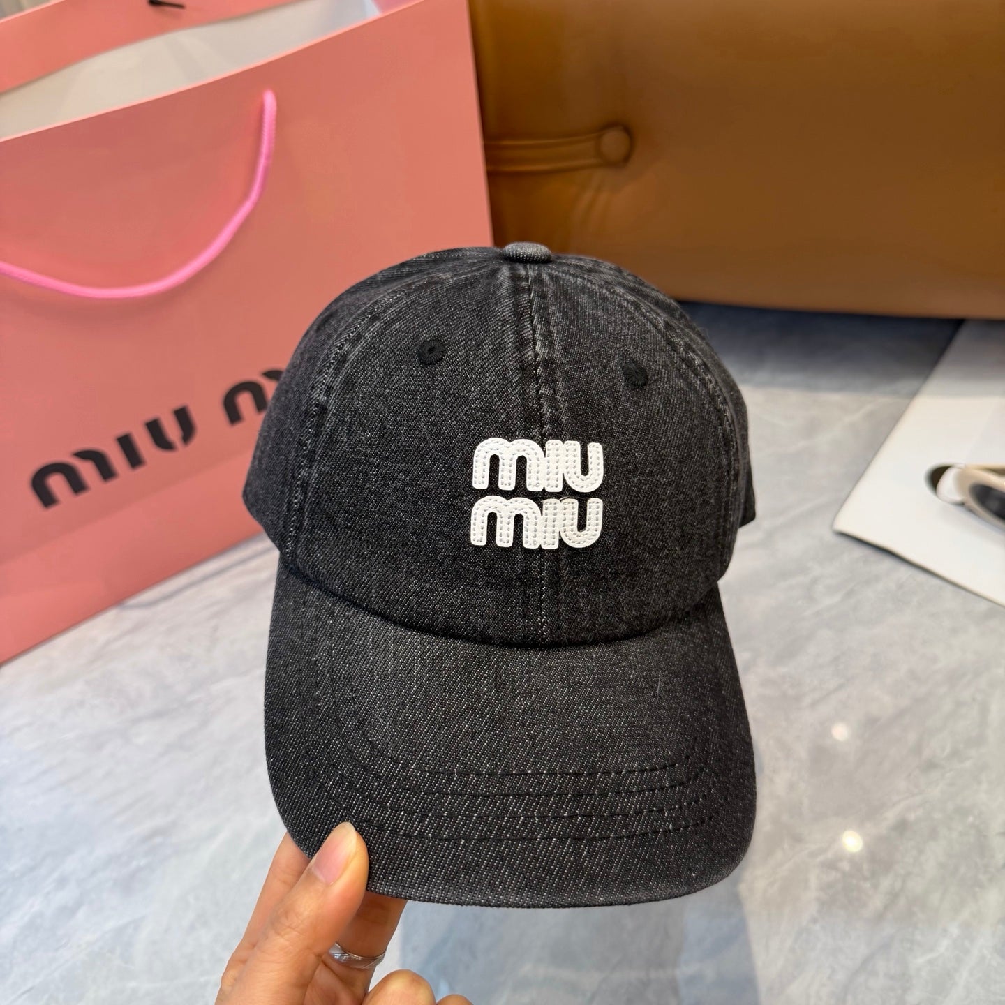 Miumiu Denim Baseball Cap 250019