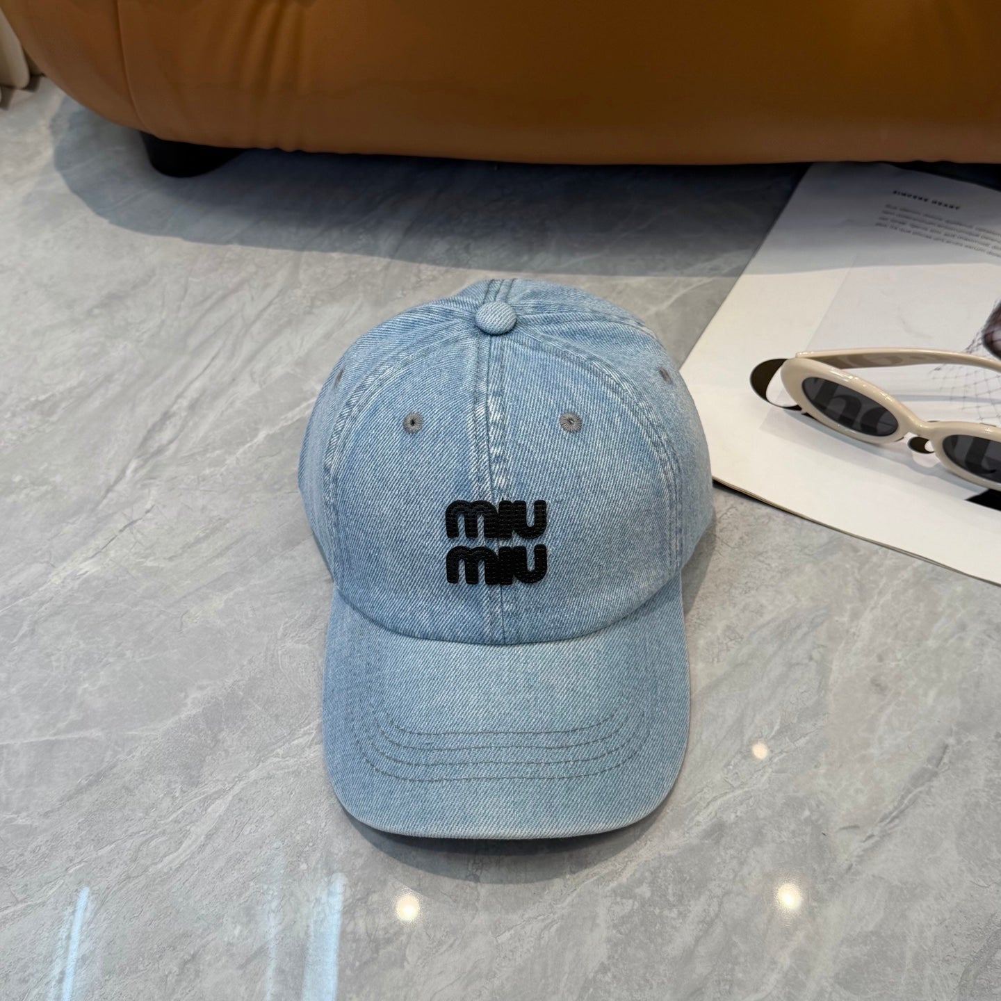 Miumiu Denim Baseball Cap 250019